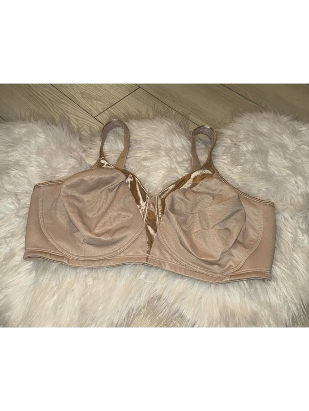 Playtex 18 Hour 4803 Full Coverage Bra Unlined Wire Free Womens 46C Beige